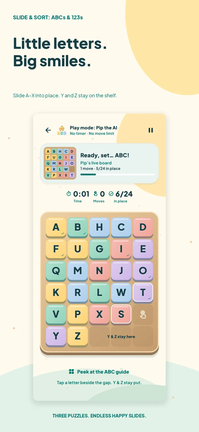 Slide & Sort app screenshot